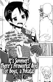 IT'S SUMMER! THERE'S FIREWORKS! AND FOR BOYS, A YUAKATA!